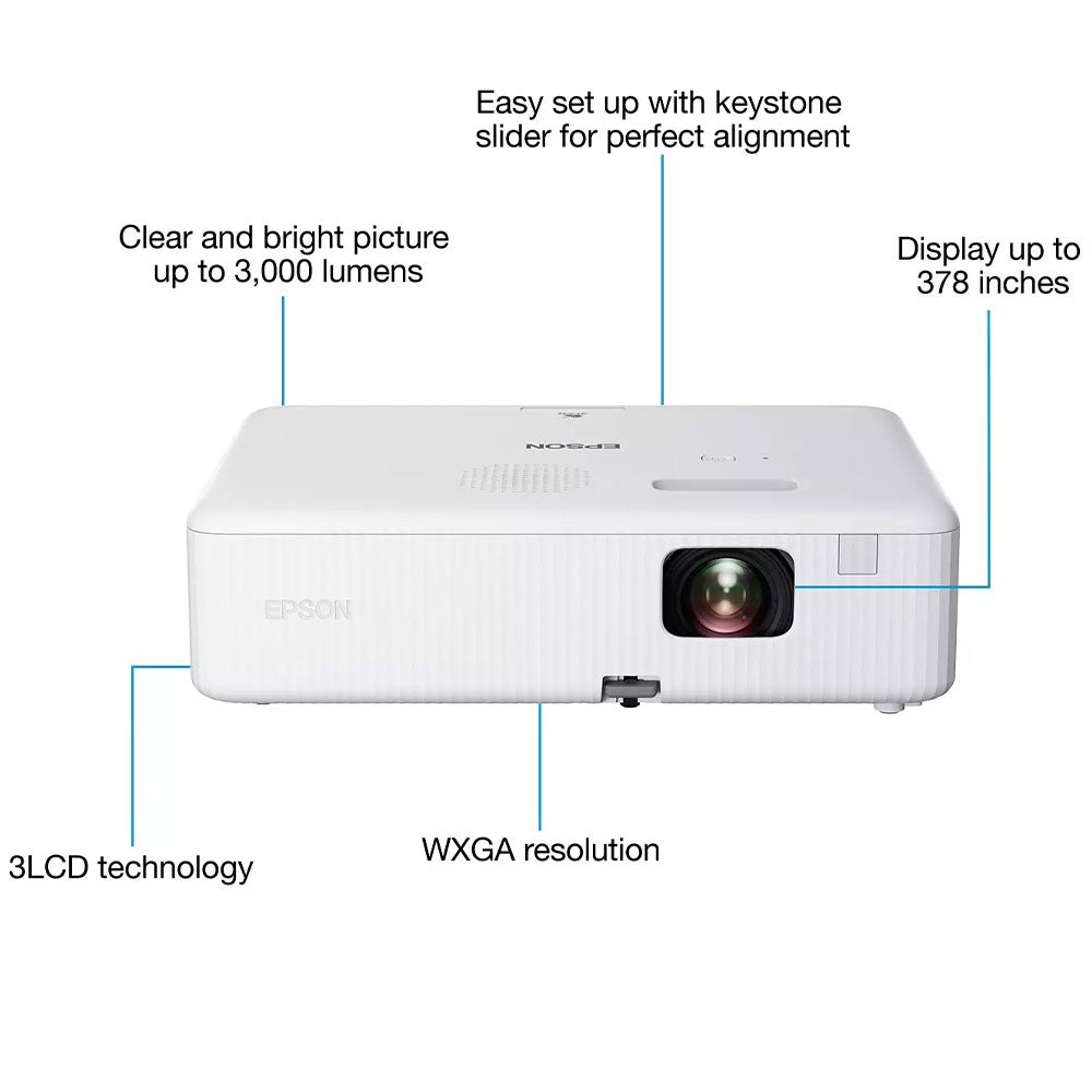 Epson CO-W01 WXGA Projector With Speaker