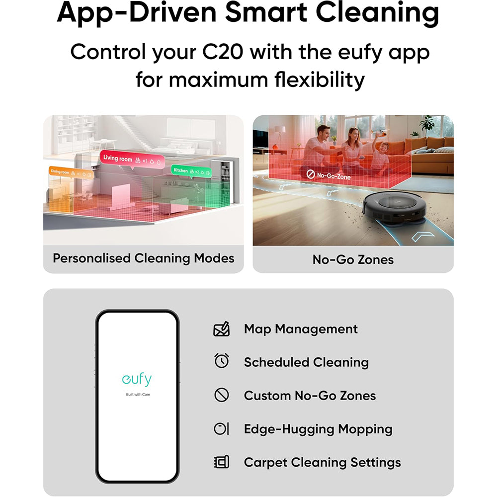 Eufy Robot Vacuum Cleaner Omni C20 40W - Black