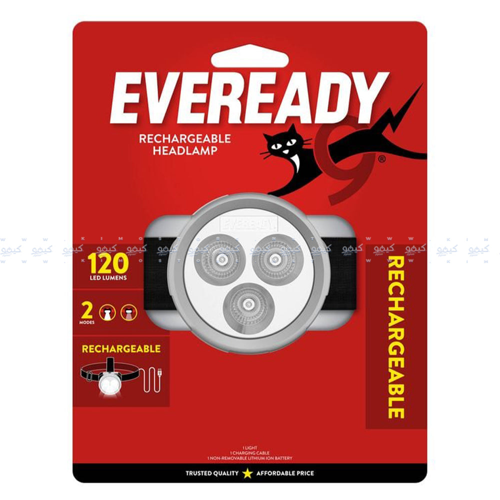 Eveready Rechargeable Headlamp 120 Lumens 2 Modes ( VPHDL4 )