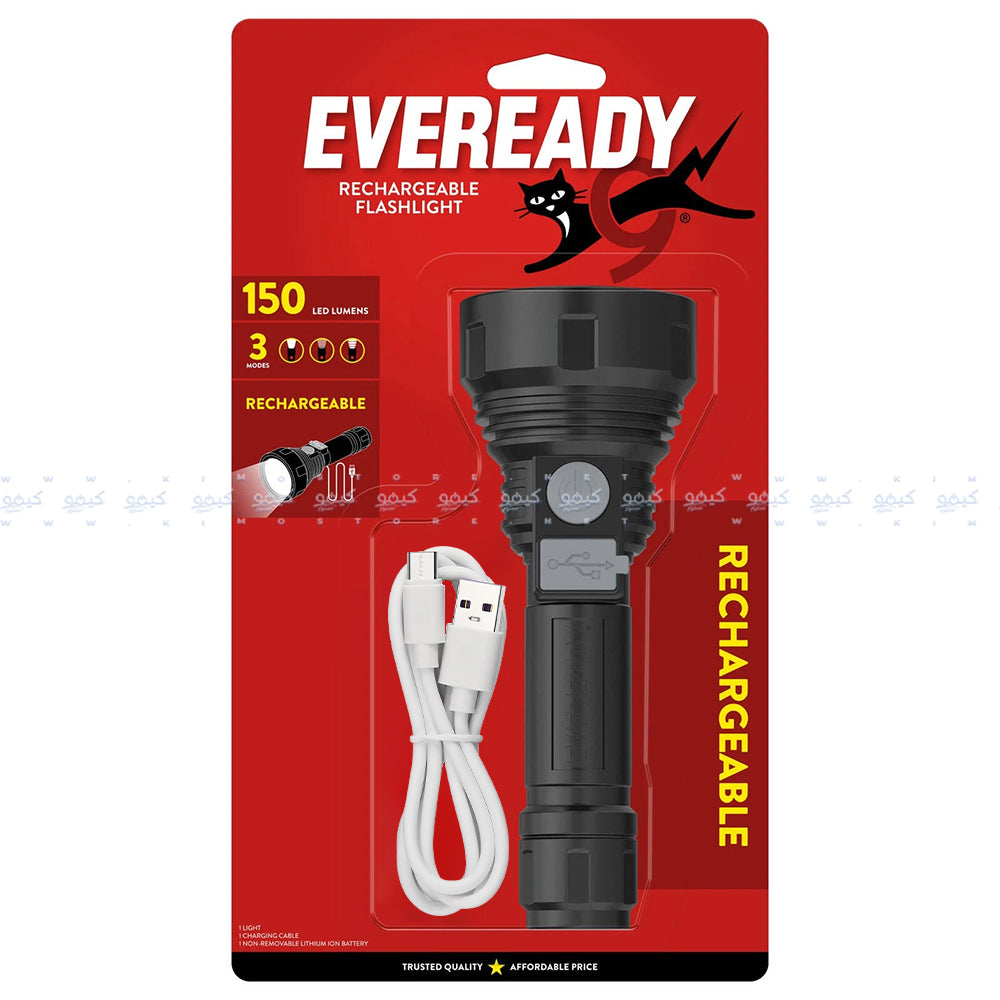 Eveready VPHHL4 Rechargeable Flashlight 150 Lumens