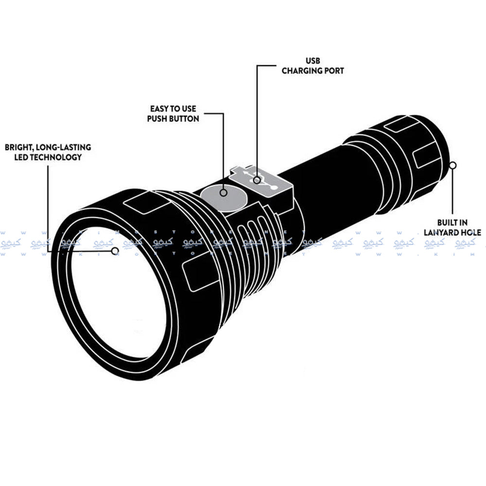Eveready VPHCL4 Rechargeable Flashlight 60 Lumens