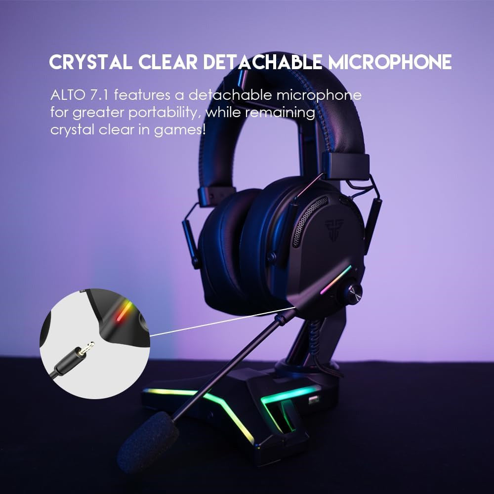 Fantech AlTO 7.1 HG26 RGB Gaming Headset 7.1 Surround Sound - Black