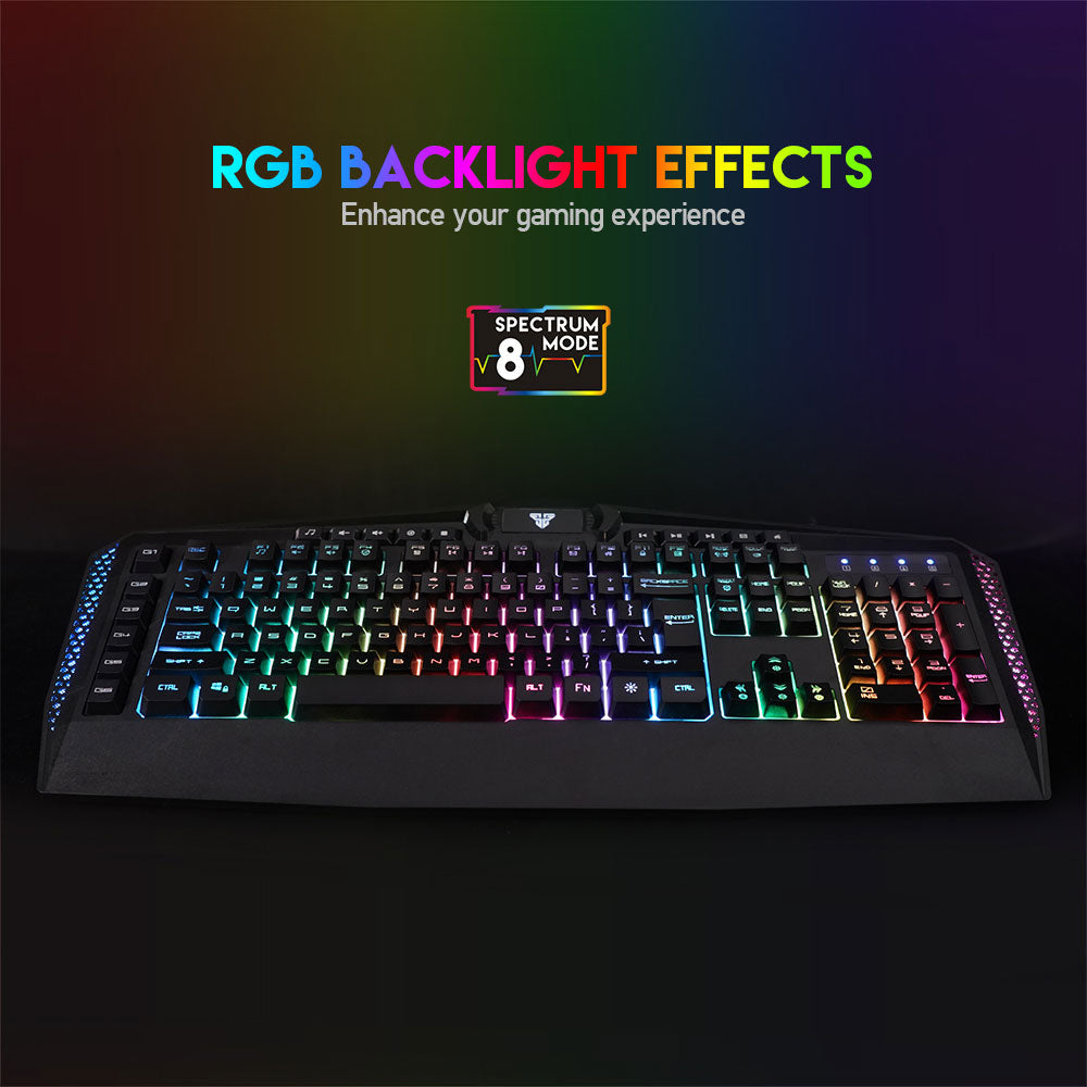 Fantech BOOSTER K513 Wired RGB Gaming Keyboard English & Arabic - Black