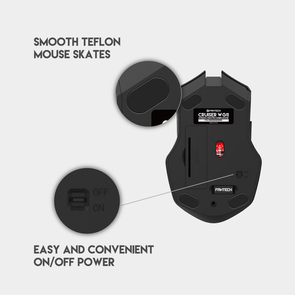 Fantech CRUISER Wireless Gaming Mouse 2400Dpi