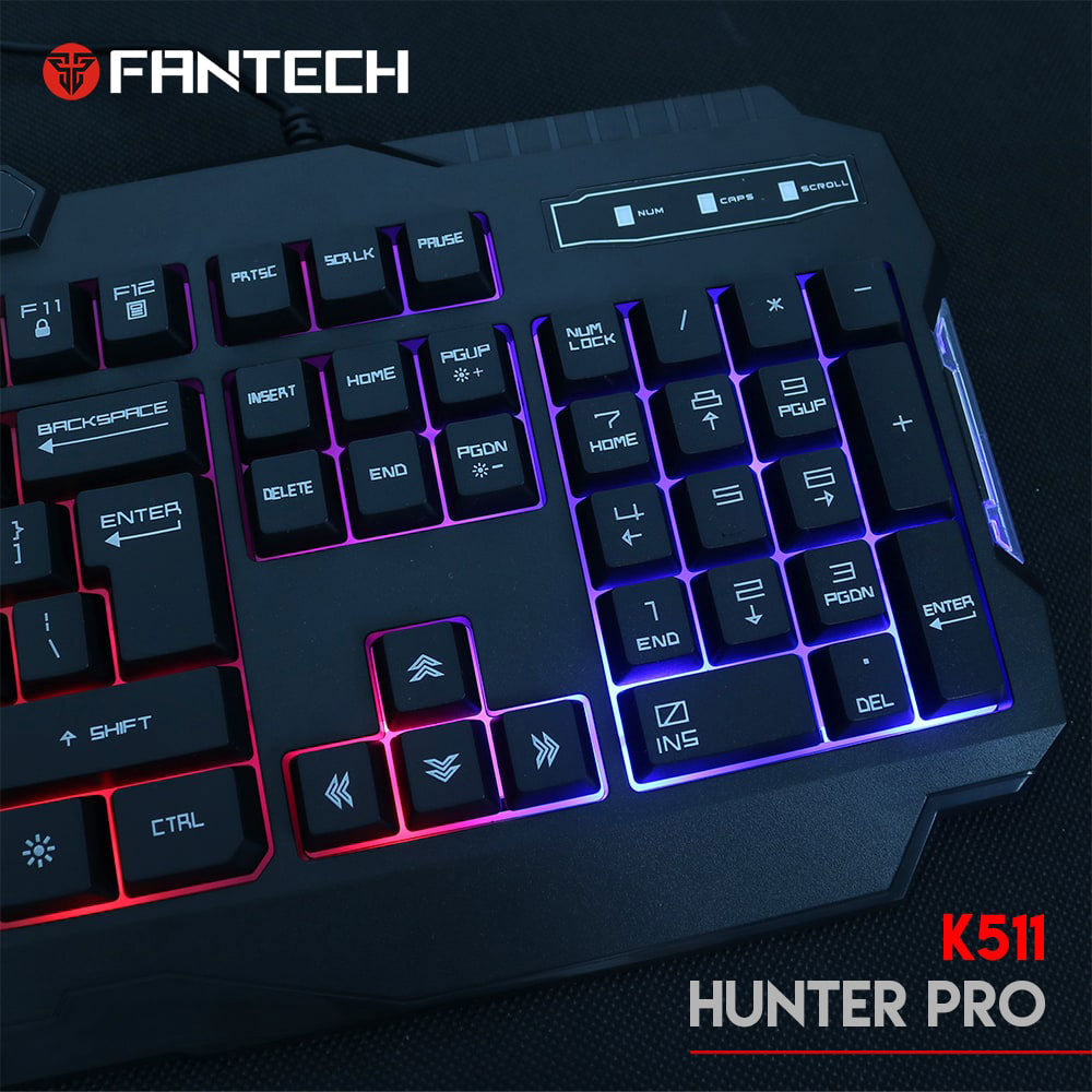 Fantech HUNTER PRO K511 Wired Rainbow Gaming Keyboard