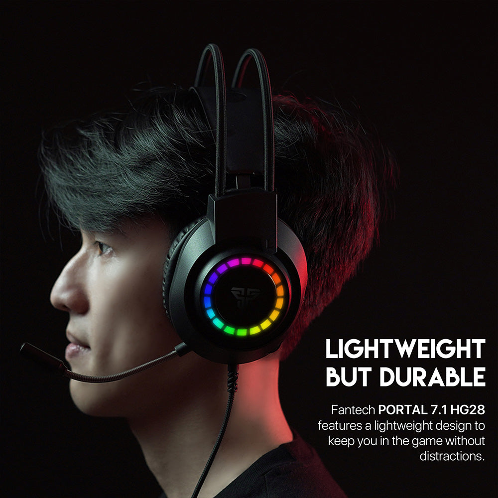 Fantech PORTAL HQ55 RGB Gaming Headset - Black