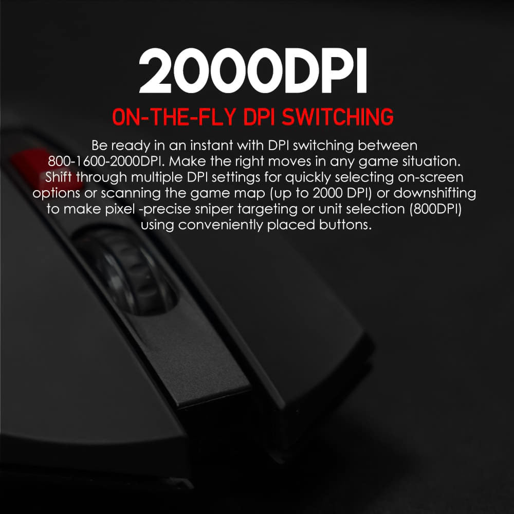 ماوس فانتيك لاسلكي 2000 نقطة فى البوصة RAIGOR II WG10