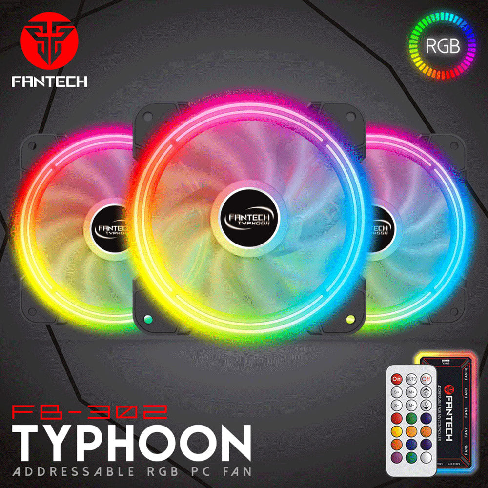 مروحة كيس فانتيك Typhoon FB-302 RGB 