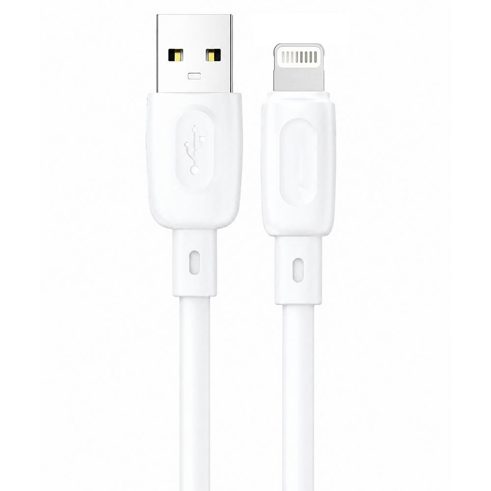 Foneng X107 USB To Lightning Cable 2.4A Fast Charging 0.25m - White