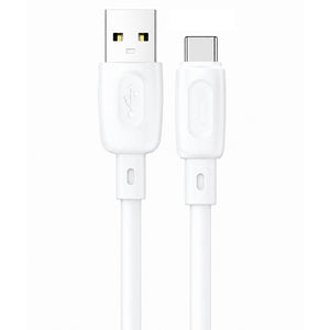 Foneng X107 USB To Type-C Cable 3A Fast Charging 0.25m - White