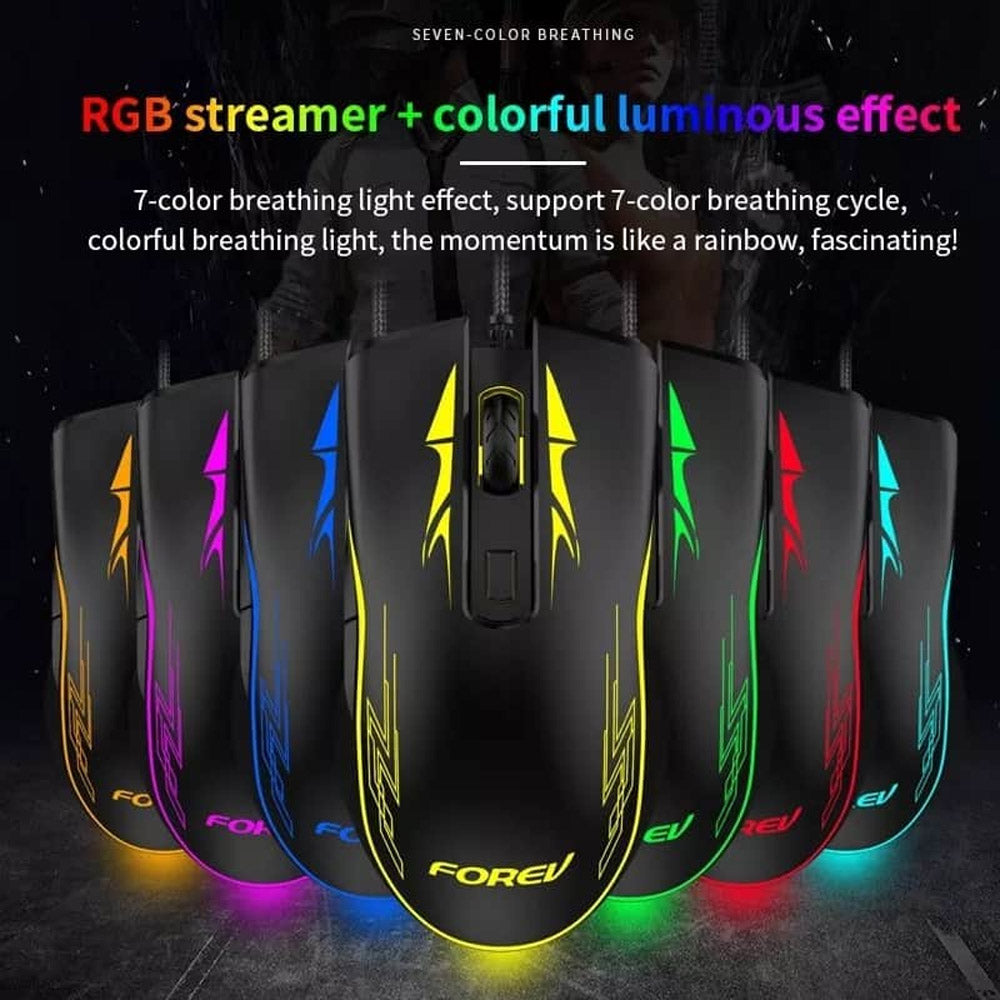 Forev FV-509 Wired RGB Gaming Mouse 