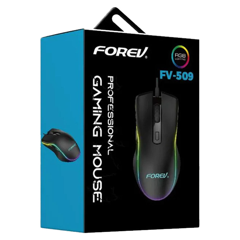 Forev FV-509 Wired RGB Gaming Mouse 6400Dpi 