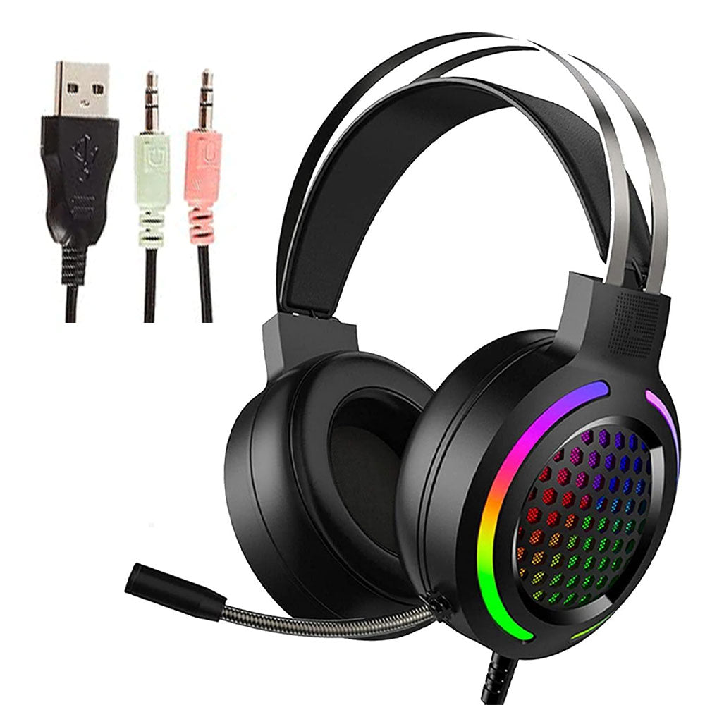 Forev FV-G99 Stereo RGB Gaming Headset 7.1 Surround Sound - Black