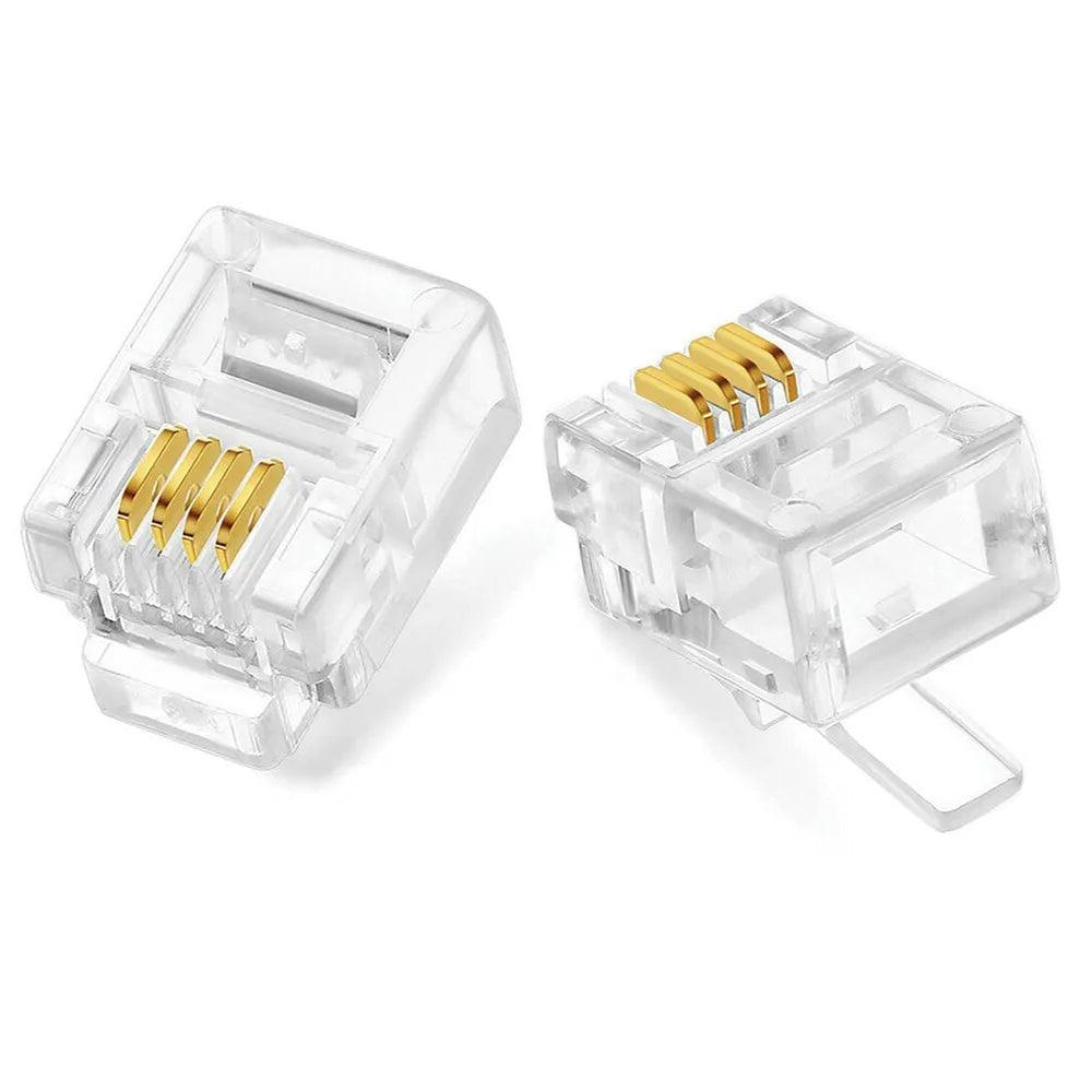 Fort Plastic Telephone RJ11 (100 Pcs)