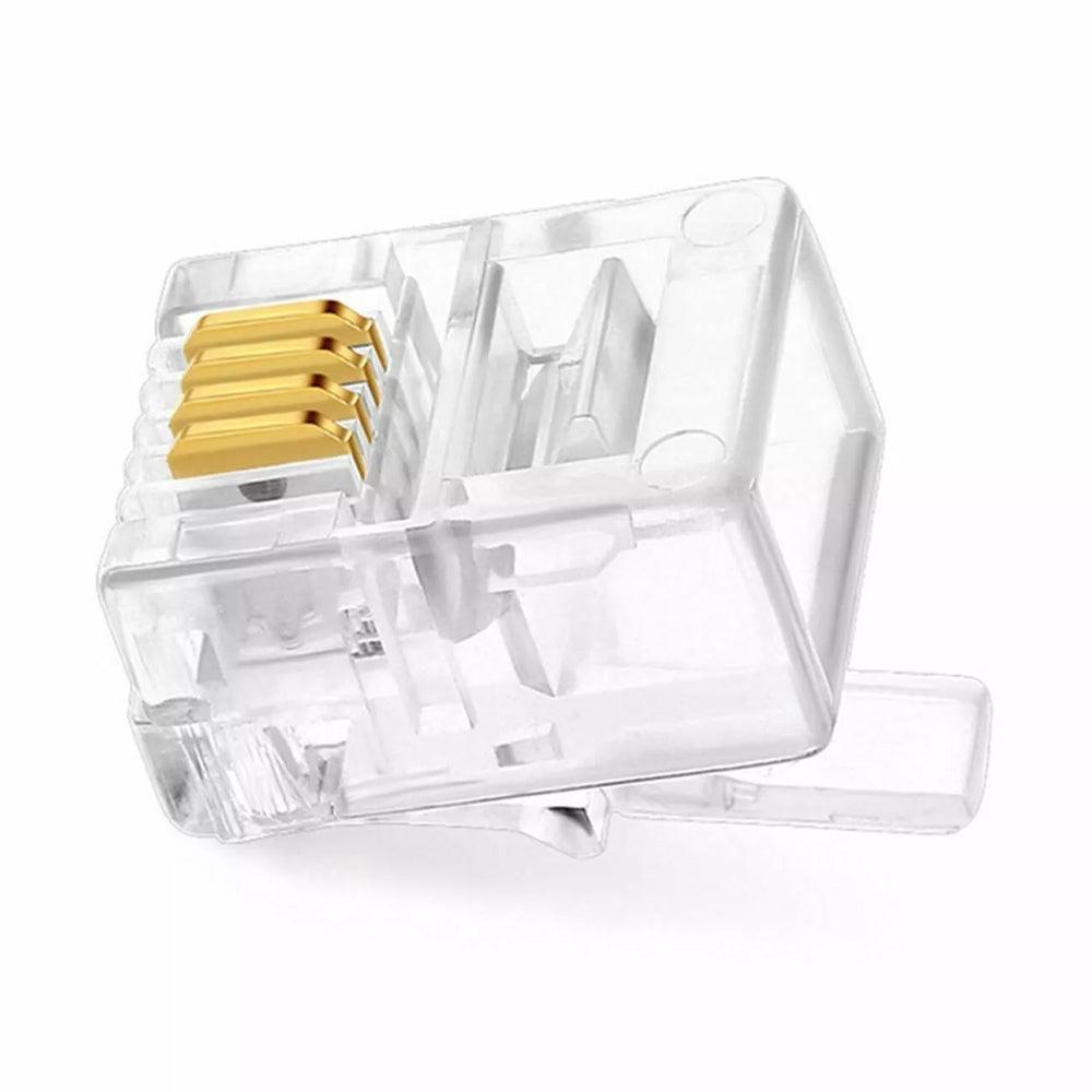 Fort Plastic Telephone RJ11 (100 Pcs)