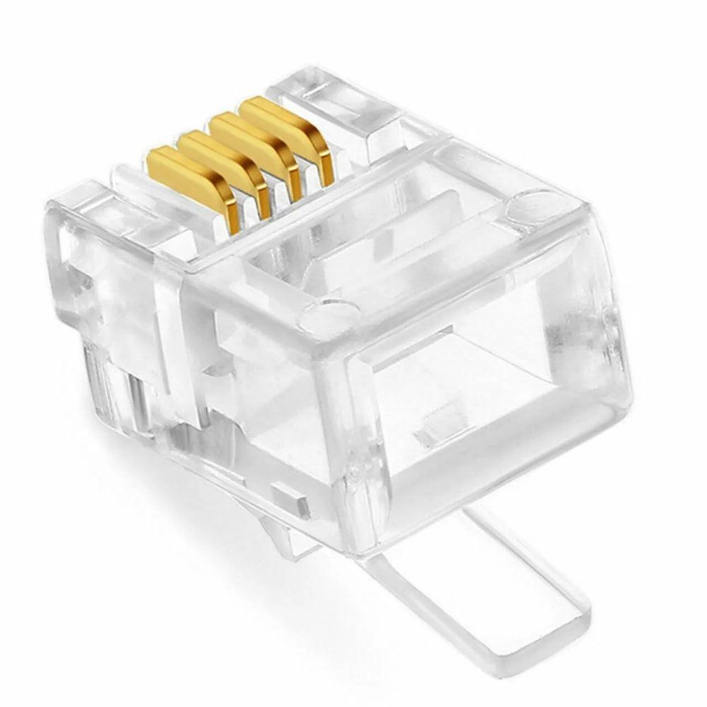 Fort Plastic Telephone RJ11 (100 Pcs)
