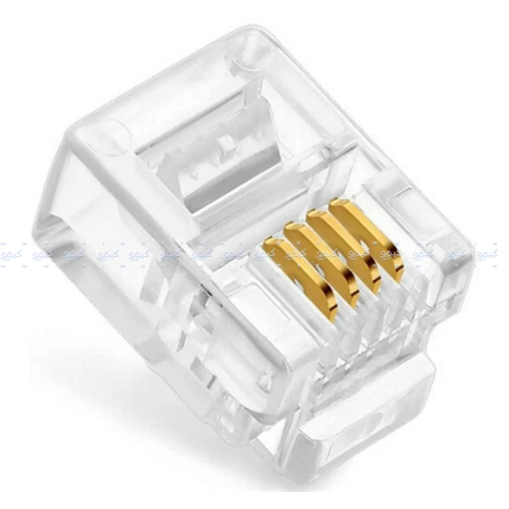 Fort Plastic Telephone RJ11 (100 Pcs)
