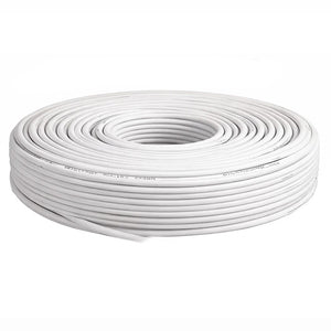 كابل قمر صناعي فوكس 50 ياردة RG6 Al Foil + 96x0.12 Al - أبيض