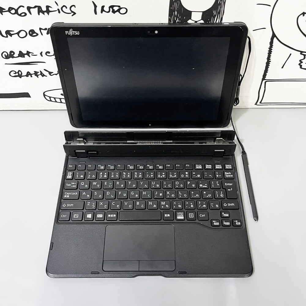 Fujitsu FARQ18011 2In1 Detachable Tab (Intel Atom X5-Z8550 - 4GB DDR3 - eMMC 64GB - Intel HD Graphics - 10.1 Inch Touchscreen - Cam) Original Used