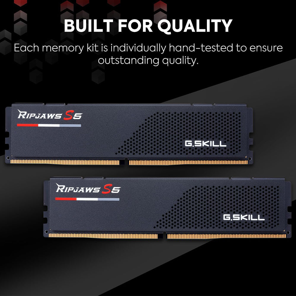 رام جي سكيل 32 جيجابايت (2×16 جيجابايت) 5600 ميجاهرتز Ripjaws S5 DDR5 - أسود