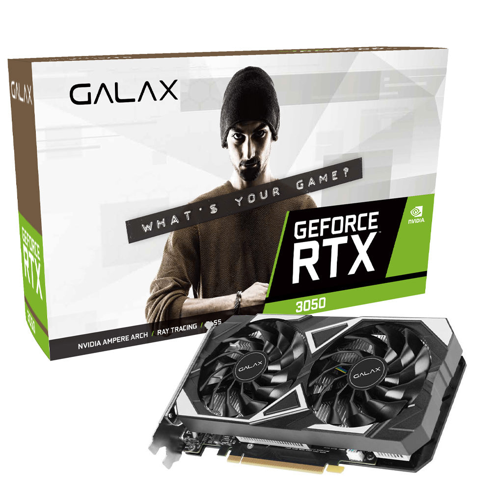 GALAX GeForce RTX 3050 EX 1-Click OC 6GB GDDR6 Graphics Card