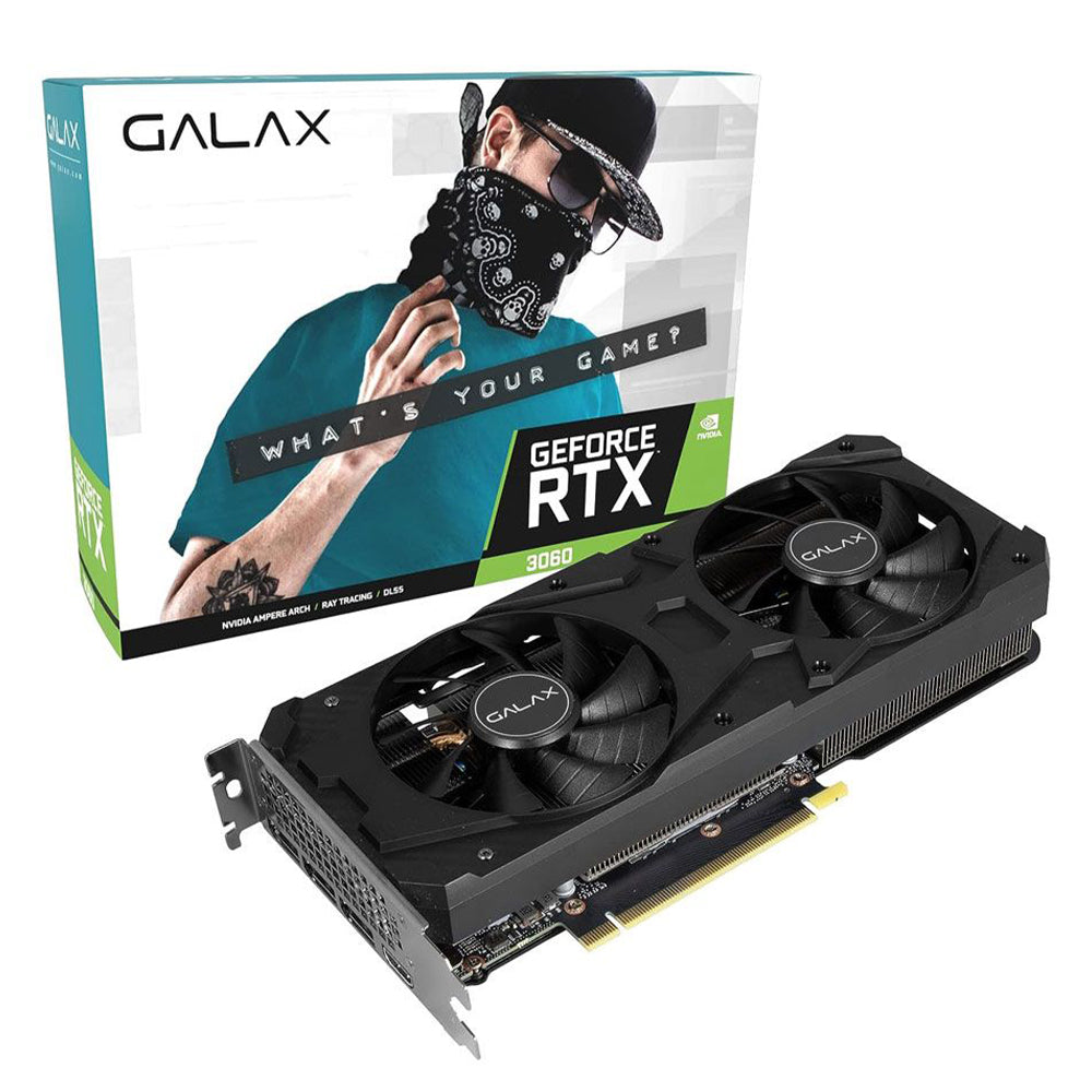 GALAX GeForce RTX 3060 1-Click OC 12GB GDDR6 Graphics Card