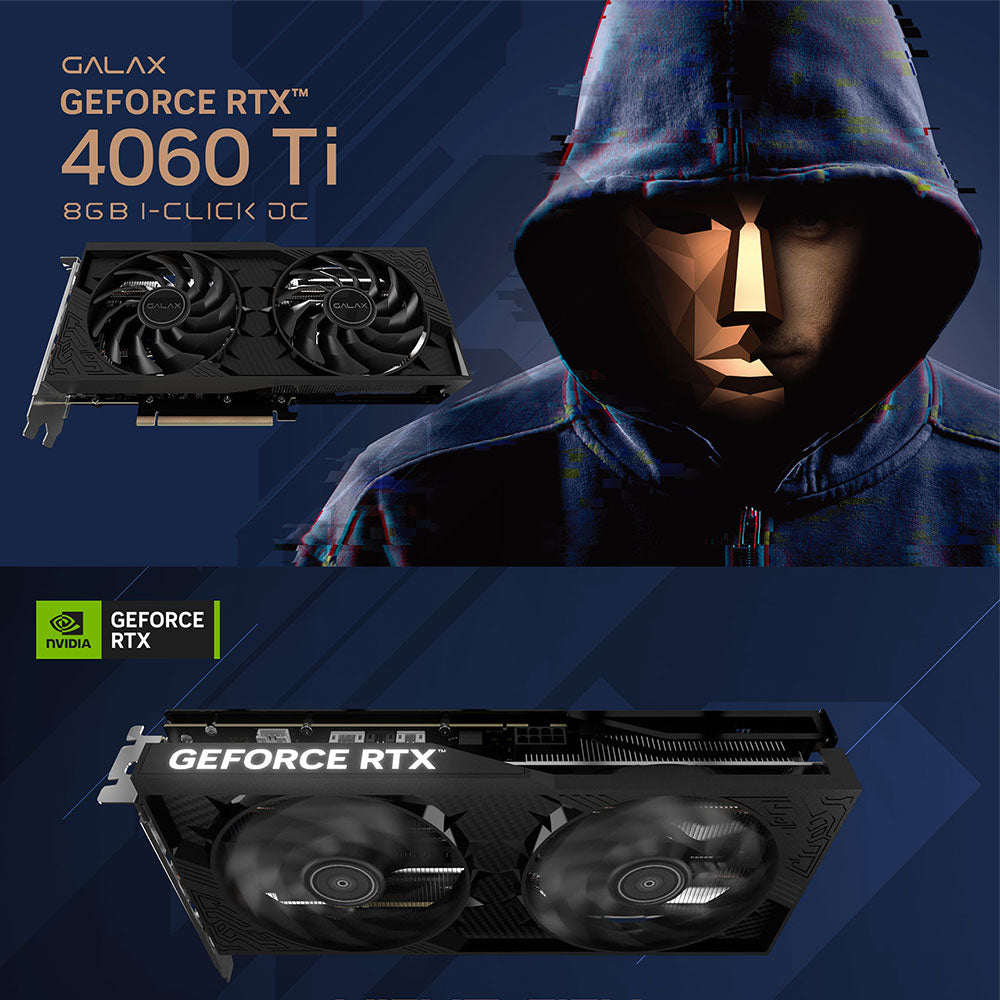 كارت شاشة جالاكس GeForce RTX 4060 Ti 1-Click OC 8GB GDDR6 