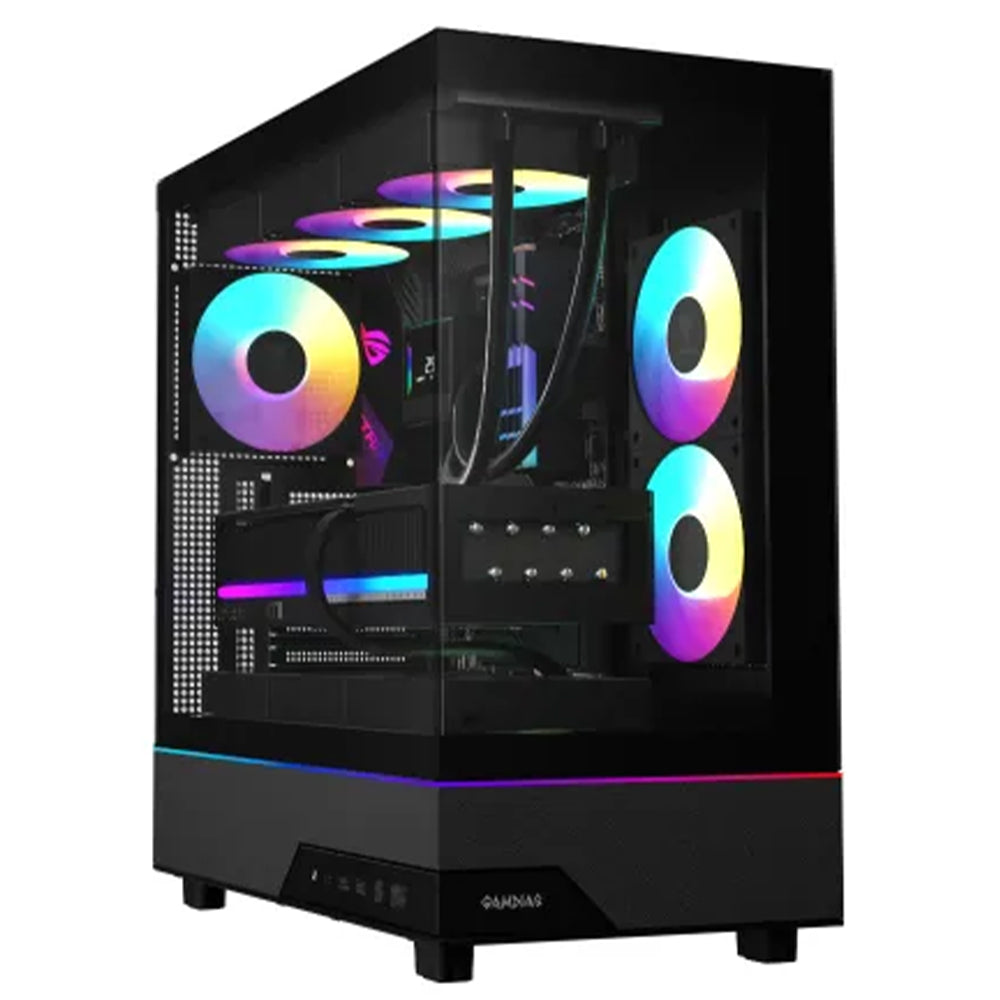 Gamdias ATLAS M5 ARGB Gaming Mid Tower Case - Black