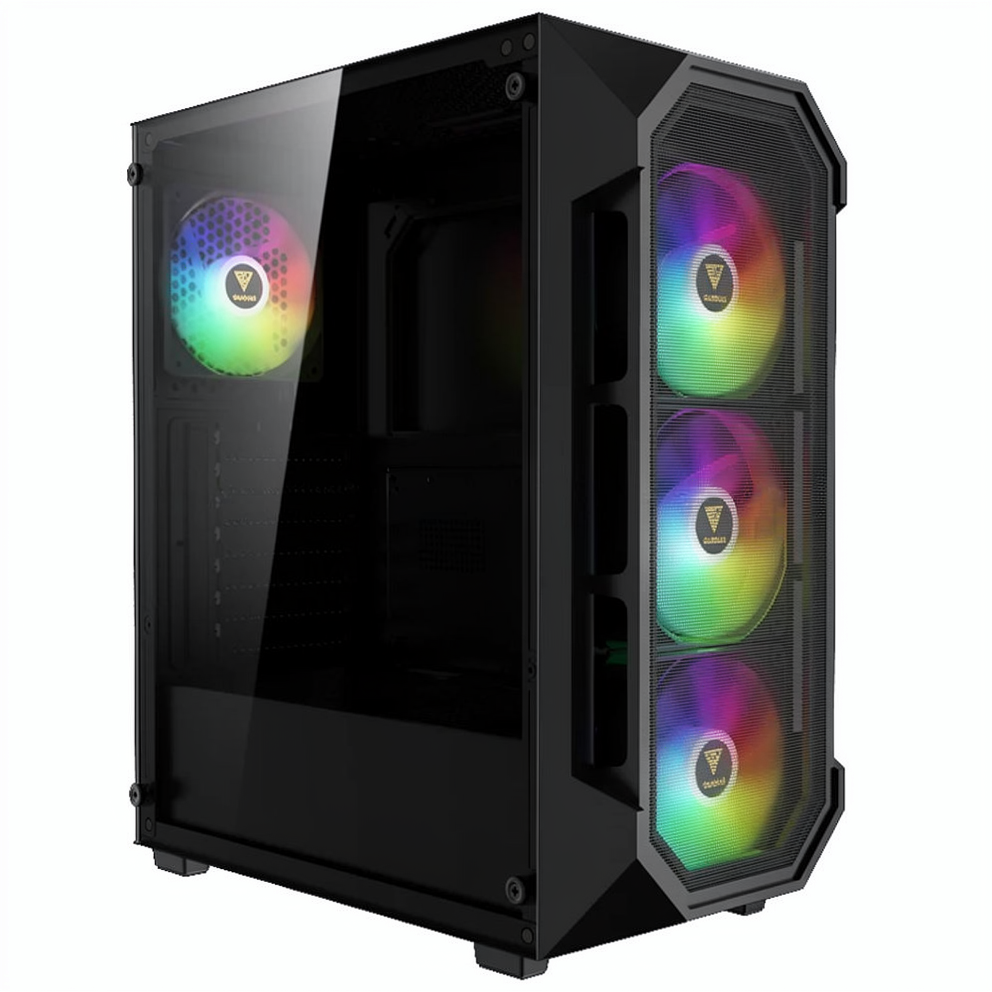 Gamdias AURA GC1 ELITE ARGB Gaming Mid Tower Case + AURA GP650 80 Plus White Power Supply 650W