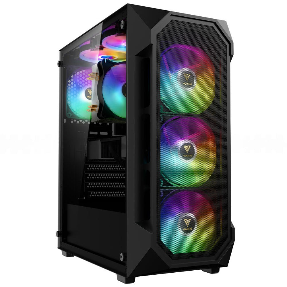 Gamdias AURA GC1 ELITE ARGB Gaming Mid Tower Case + AURA GP650 80 Plus White Power Supply 