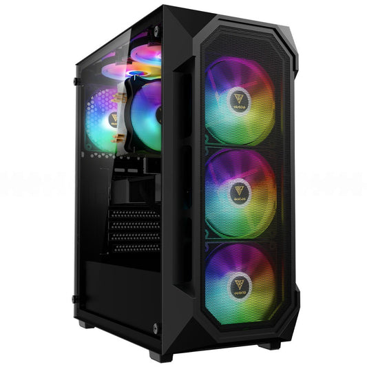 Gamdias AURA GC1 ELITE ARGB Gaming Mid Tower Case + AURA GP650 80 Plus White Power Supply 650W