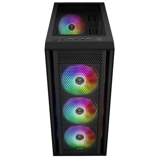 Gamdias AURA GC2 ELITE ARGB Gaming Mid Tower Case + AURA GP750 80 Plus White Power Supply 750W