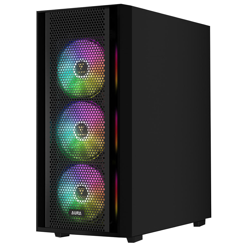 Gamdias AURA GC2 ELITE ARGB Gaming Mid Tower Case + AURA GP750 80 Plus White Power Supply 750W