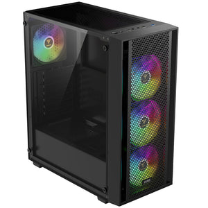 Gamdias AURA GC2 ELITE ARGB Gaming Mid Tower Case + AURA GP750 80 Plus White Power Supply 750W