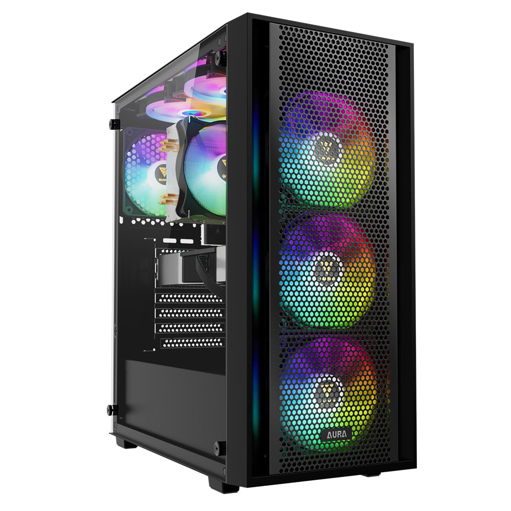 Gamdias AURA GC2 ELITE ARGB Mid-Tower Case + AURA GP750 Power Supply 