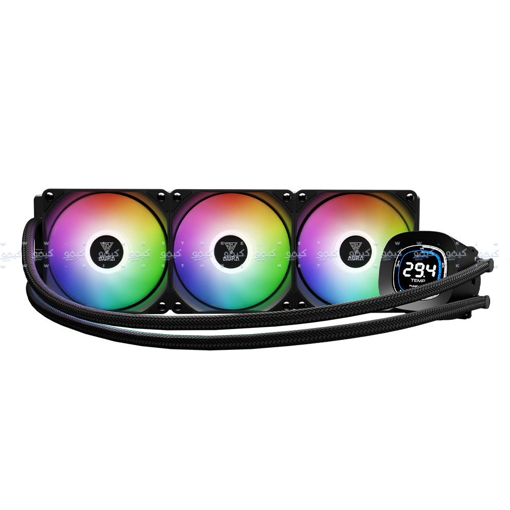 Gamdias AURA GL360 DIGITAL ARGB AIO CPU Liquid Cooler - Black