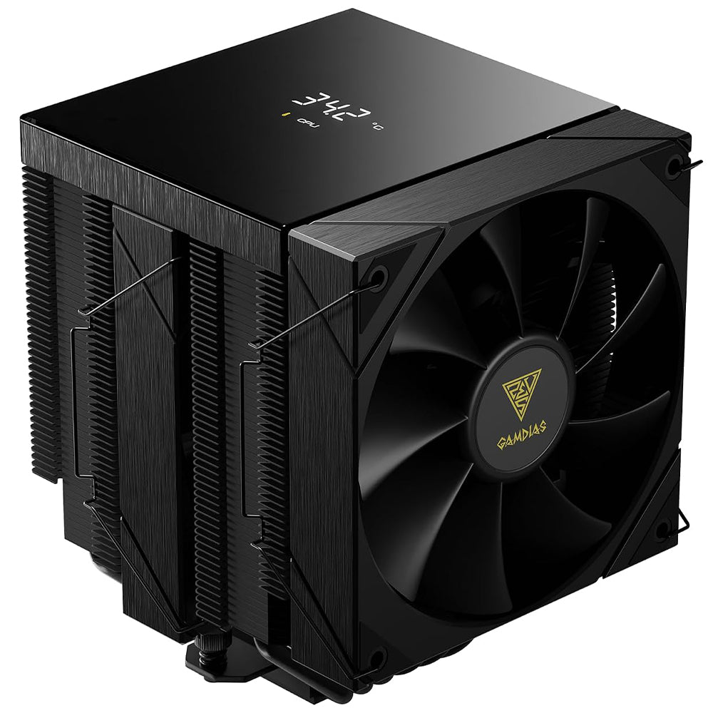 Gamdias BOREAS P2-62D Digital CPU Air Cooler - Black