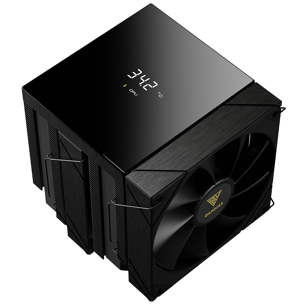 Gamdias BOREAS P2-62D Digital CPU Air Cooler - Black