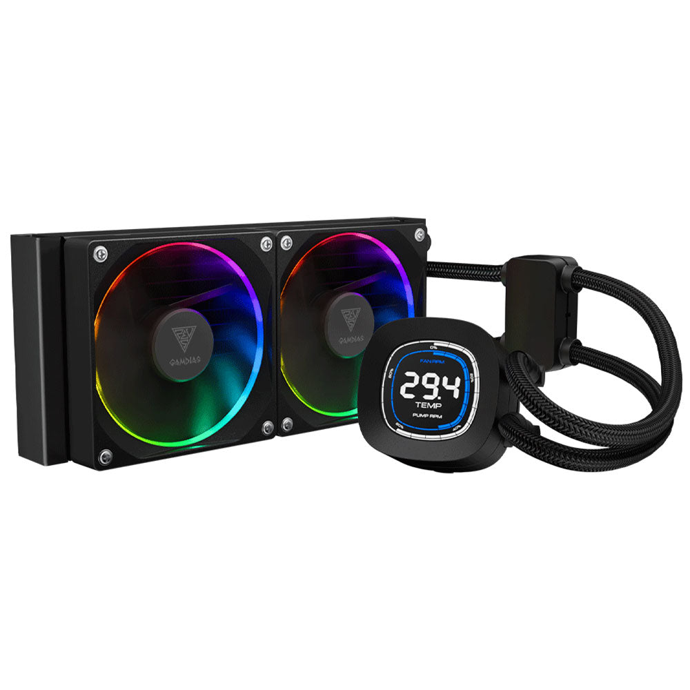 Gamdias CHIONE M4-240 LCD ARGB CPU Liquid Cooler