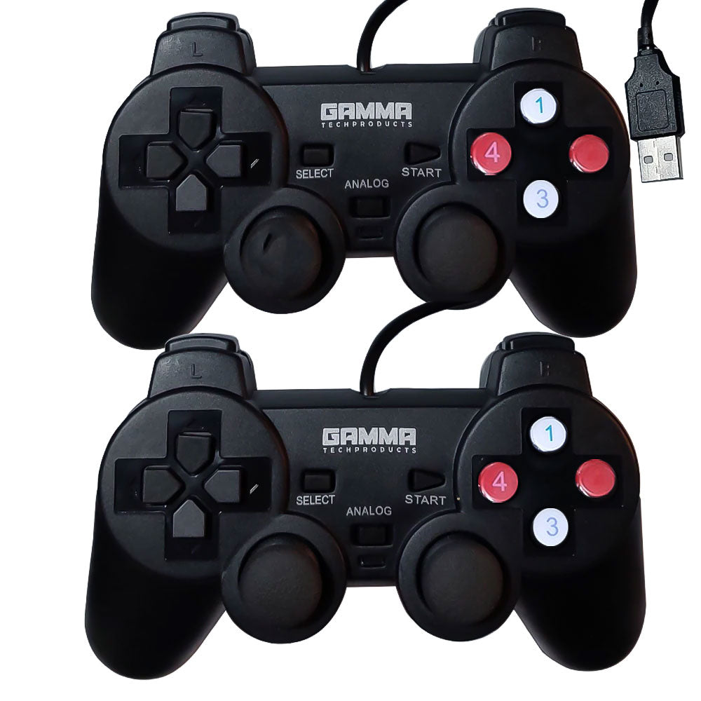 Gamma GT-204 Double Wired Gamepad With Analog