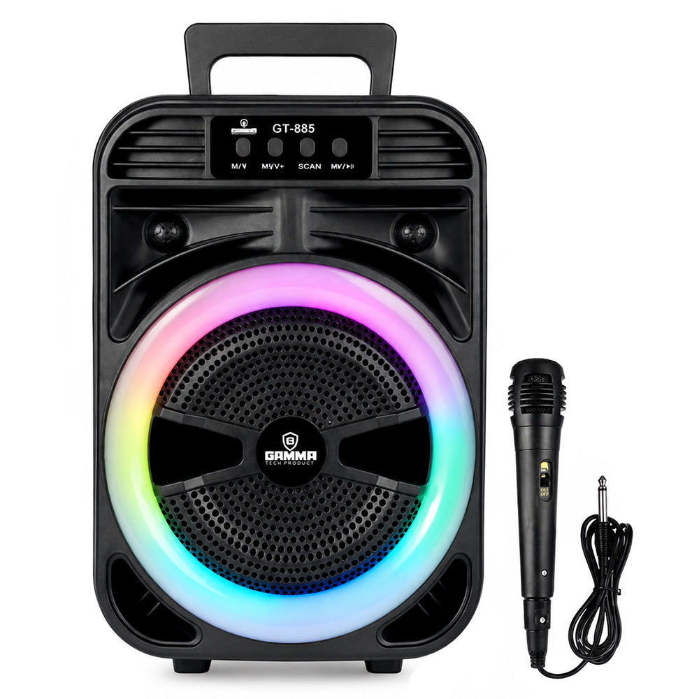 Gamma GT-885 RGB Portable Bluetooth Speaker With Mic 1.0