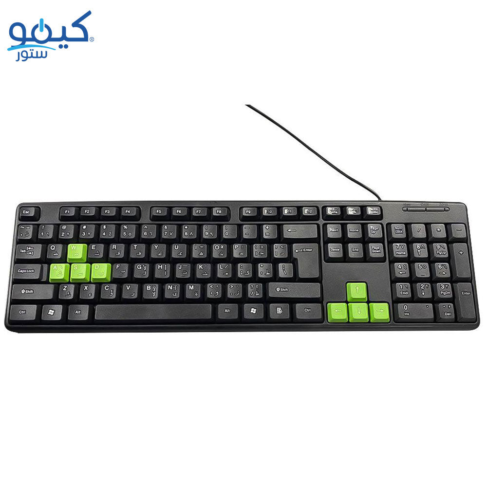 كيبورد جاما سلكى إنجليزى و عربى K-15