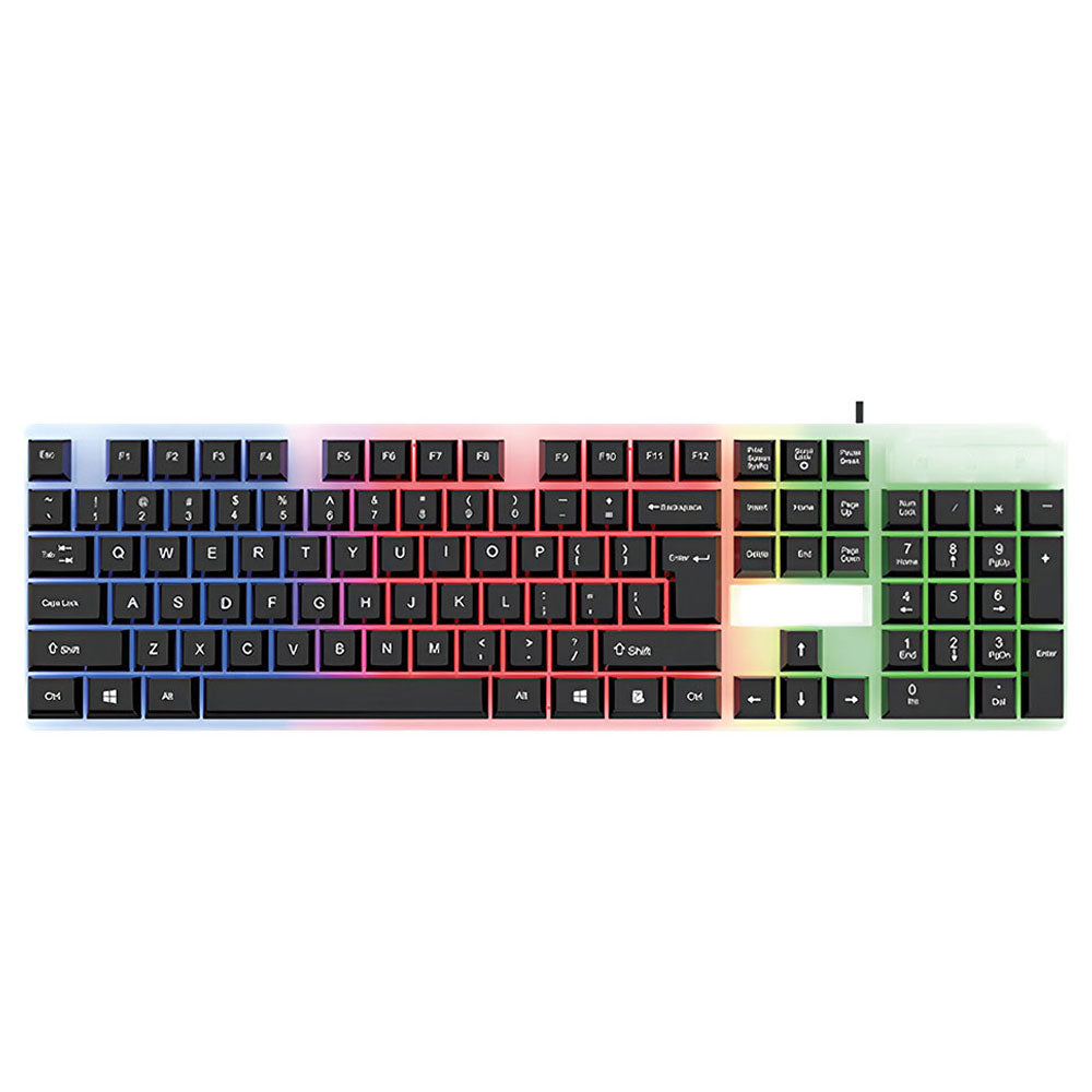 Gamma K-511 Wired Rainbow Gaming Keyboard + Mouse Combo 