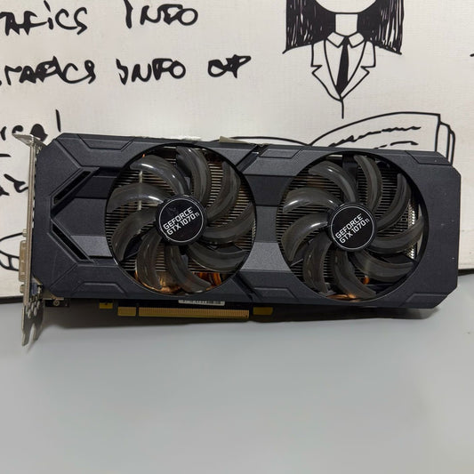 كارت شاشه جيفورس 8 جيجابايت GTX 1070 Ti  GDDR5 (استعمال خارج)