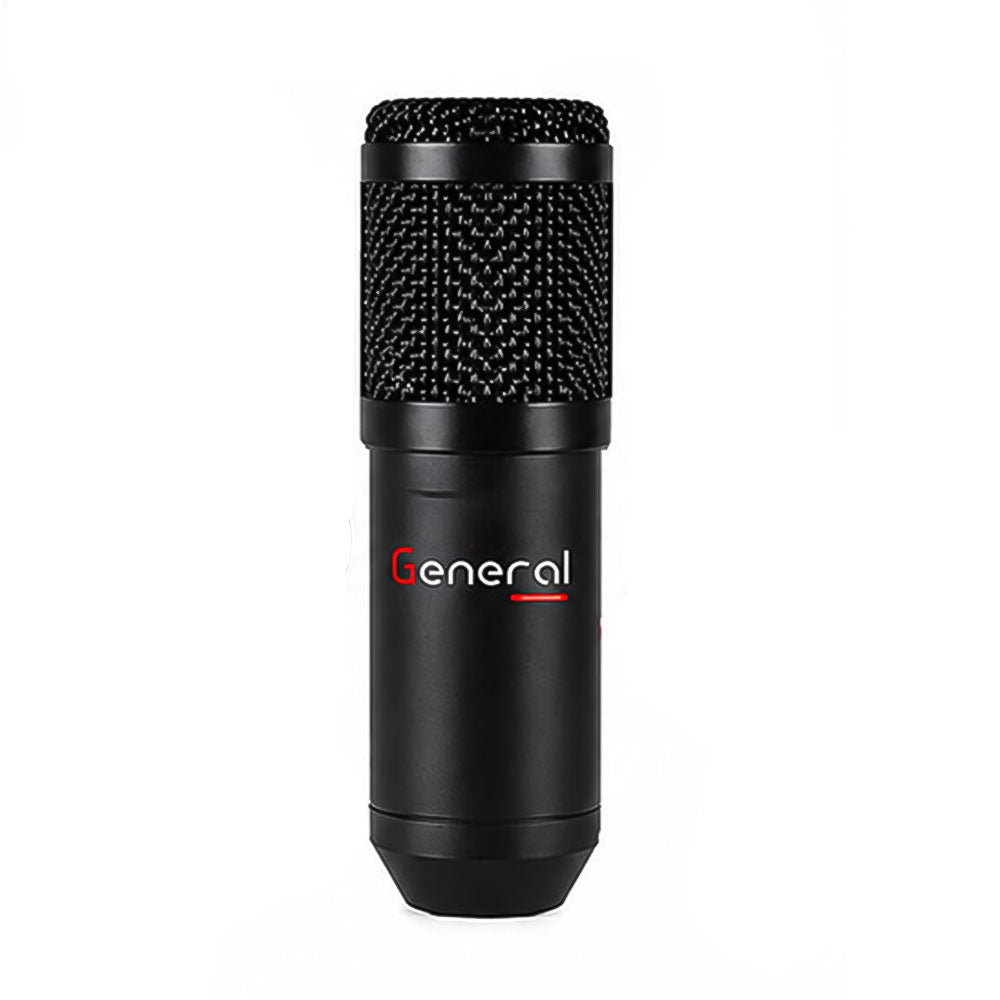 General GM-12 Professional Condenser Wired Microphone Kit With V8K Sound Card