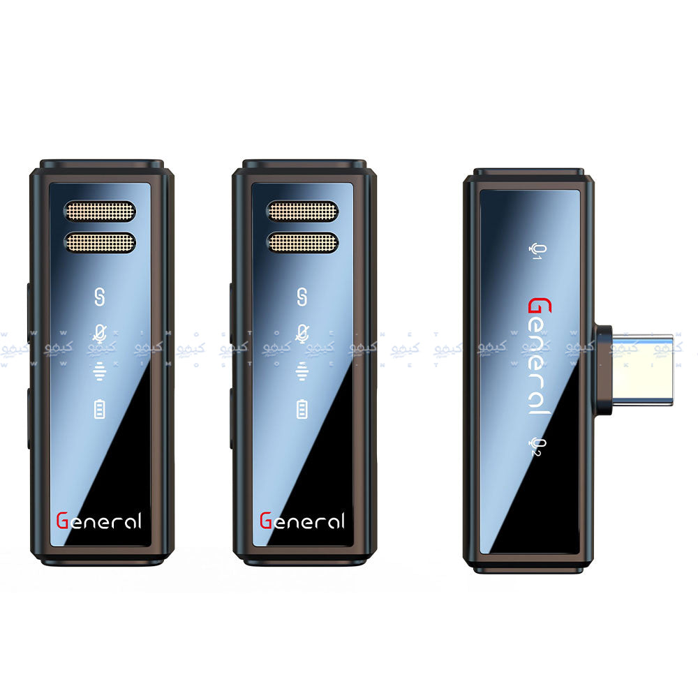 General GM31 Type-C 2.4GHz Dual Channel Wireless Microphone System