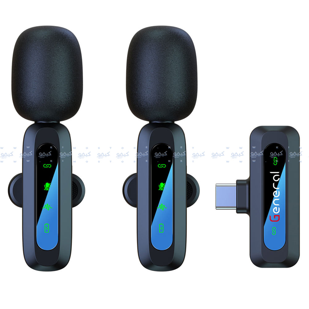 General GM37 Type-C 2.4GHz Dual Channel Wireless Microphone System