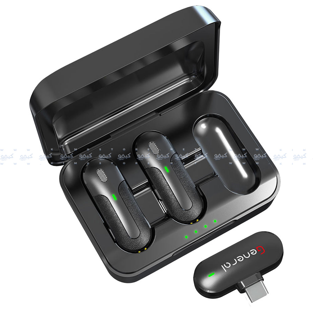 General GM5 Type-C 2.4GHz Dual Channel Wireless Microphone System