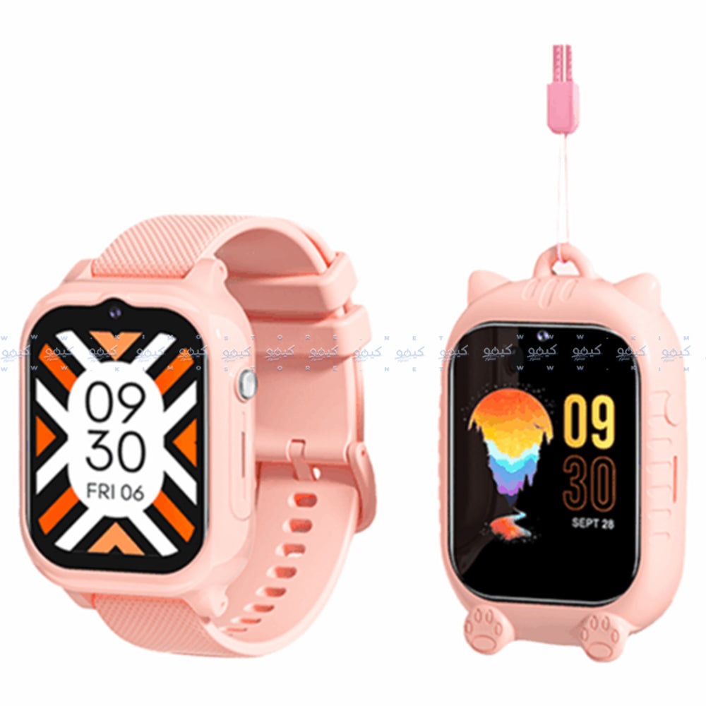 General GW29 Kids 4G Smart Watch Pink Case With Pink Strap