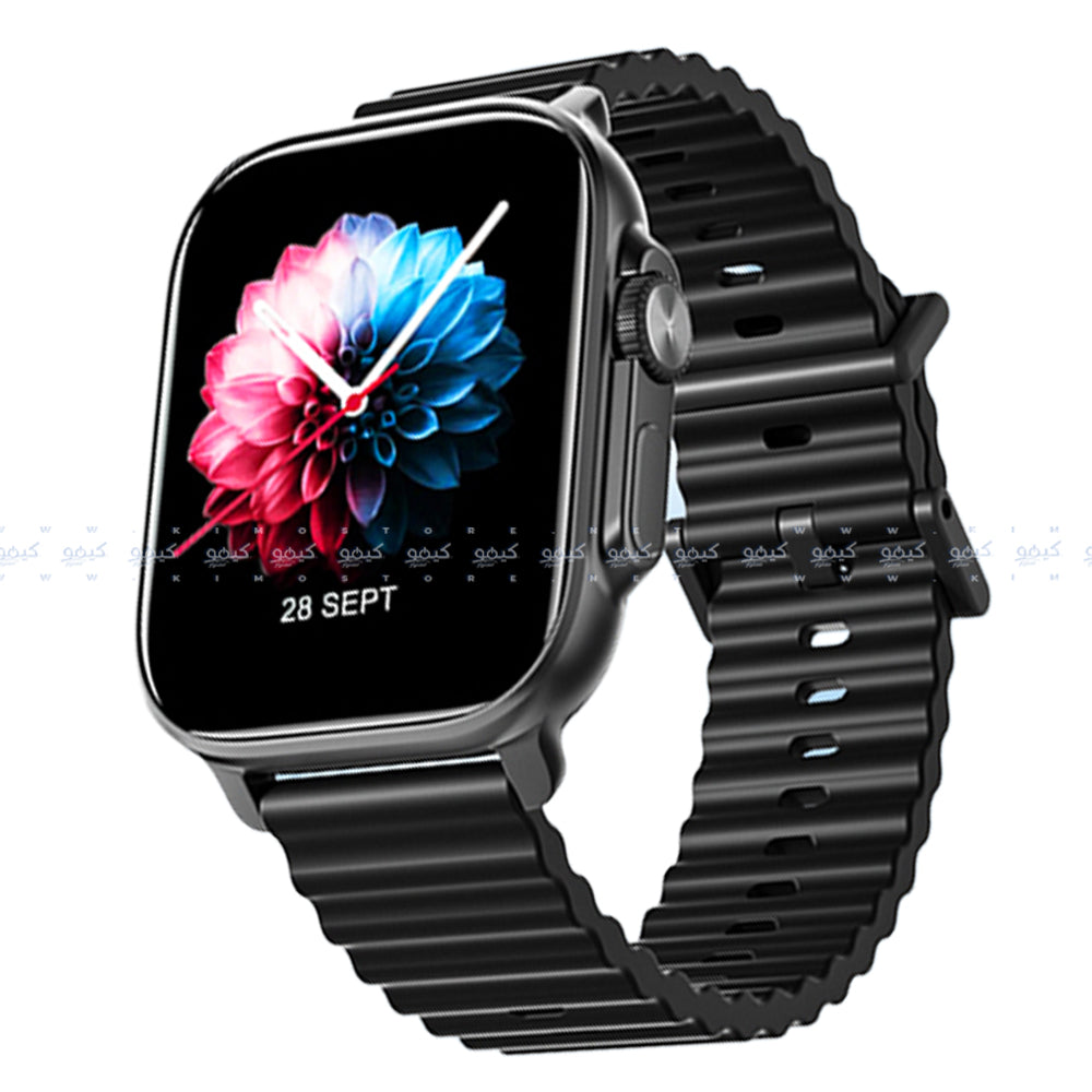 General GW88 Smart Watch Black Case With Black Strap
